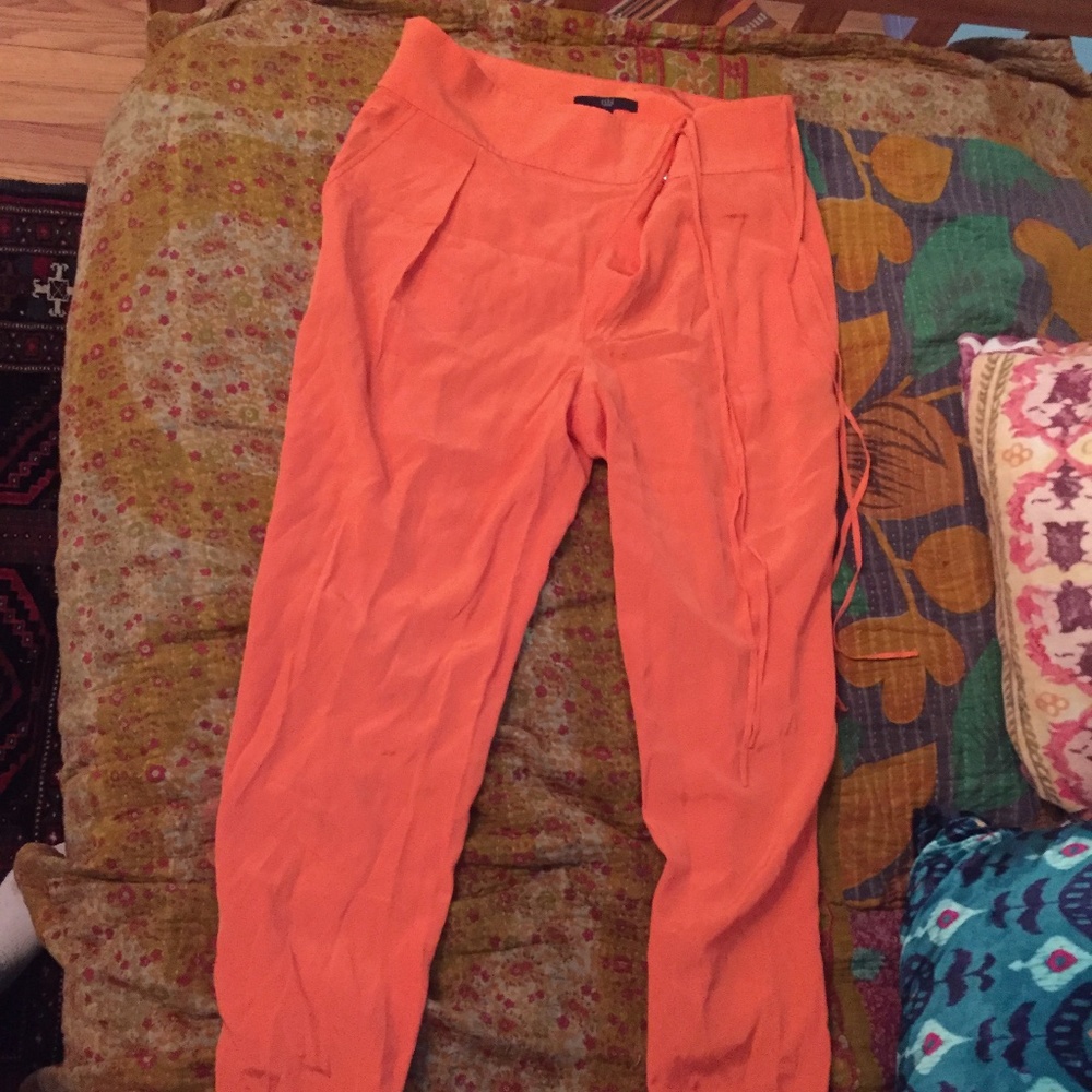 Orange Tibi Pants